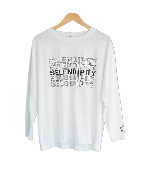 mili an deni(ミリアンデニ)の「ステップロゴロンT(Tシャツ/カットソー・レディース・チャコールグレー/ブラック/オフホワイト・M/L)」の20枚目の写真