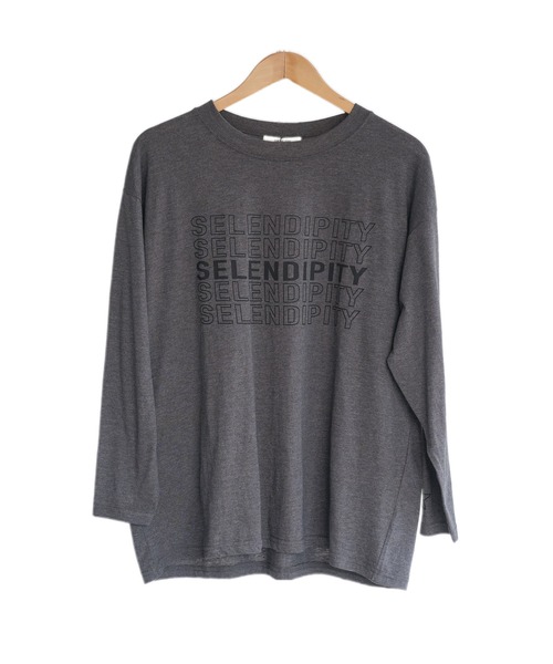 mili an deni(ミリアンデニ)の「ステップロゴロンT(Tシャツ/カットソー・レディース・チャコールグレー/ブラック/オフホワイト・M/L)」の22枚目の写真