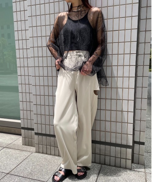 AIC.(エーアイシー)の「レースオーバーサイズトップス(その他トップス・レディース・オフホワイト/ブラック・FREE)」の19枚目の写真