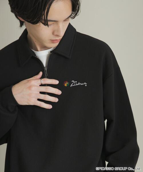 SENSE OF PLACE by URBAN RESEARCH（センスオブプレイスバイアーバンリサーチ）の「PICASSO ハーフジップスウェット（スウェット・メンズ・ライトブルー/ブラック/グレー・MEDIUM/LARGE）」の2枚目の写真