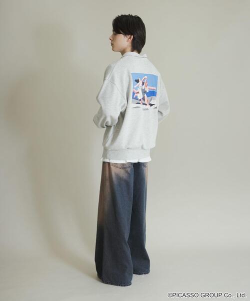 SENSE OF PLACE by URBAN RESEARCH（センスオブプレイスバイアーバンリサーチ）の「PICASSO ハーフジップスウェット（スウェット・メンズ・ライトブルー/ブラック/グレー・MEDIUM/LARGE）」の10枚目の写真