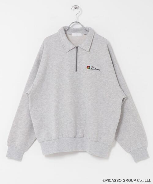 SENSE OF PLACE by URBAN RESEARCH（センスオブプレイスバイアーバンリサーチ）の「PICASSO ハーフジップスウェット（スウェット・メンズ・ライトブルー/ブラック/グレー・MEDIUM/LARGE）」の11枚目の写真