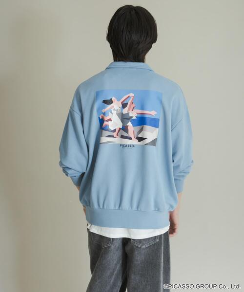 SENSE OF PLACE by URBAN RESEARCH（センスオブプレイスバイアーバンリサーチ）の「PICASSO ハーフジップスウェット（スウェット・メンズ・ライトブルー/ブラック/グレー・MEDIUM/LARGE）」の17枚目の写真