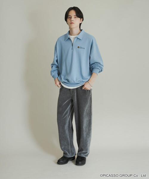 SENSE OF PLACE by URBAN RESEARCH（センスオブプレイスバイアーバンリサーチ）の「PICASSO ハーフジップスウェット（スウェット・メンズ・ライトブルー/ブラック/グレー・MEDIUM/LARGE）」の19枚目の写真