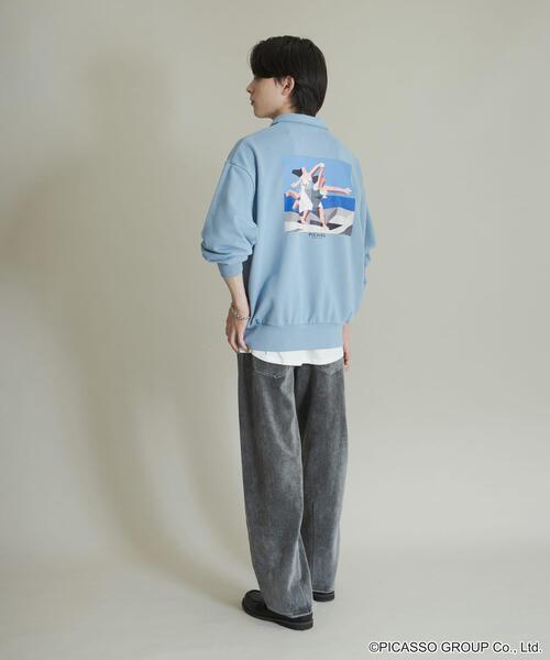 SENSE OF PLACE by URBAN RESEARCH（センスオブプレイスバイアーバンリサーチ）の「PICASSO ハーフジップスウェット（スウェット・メンズ・ライトブルー/ブラック/グレー・MEDIUM/LARGE）」の20枚目の写真