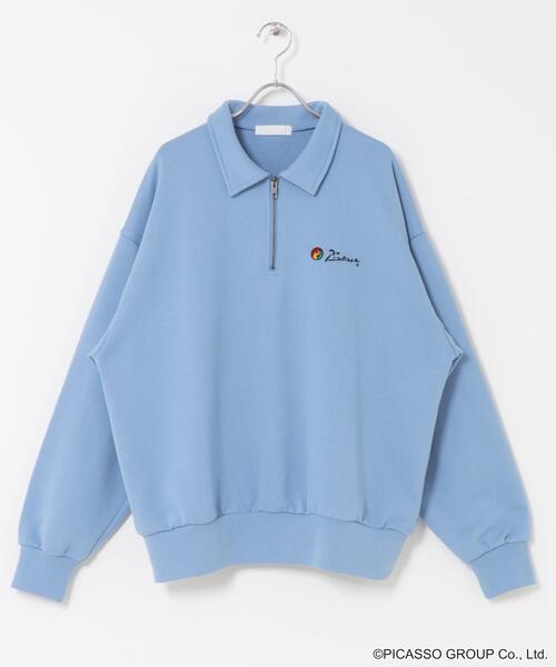 SENSE OF PLACE by URBAN RESEARCH（センスオブプレイスバイアーバンリサーチ）の「PICASSO ハーフジップスウェット（スウェット・メンズ・ライトブルー/ブラック/グレー・MEDIUM/LARGE）」の21枚目の写真