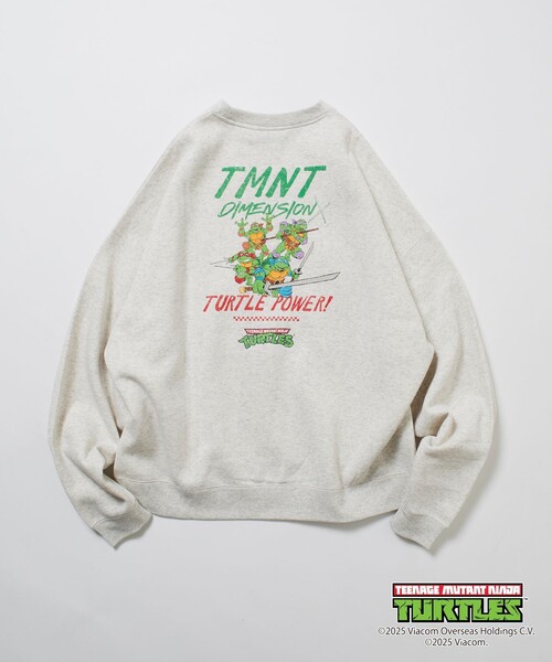 FREAK'S STORE(フリークスストア)の「限定展開 TEENAGE MUTANT NINJA TURTLES/ミュータント タートルズ 別注 ビッグシルエット バックプリント クルーネックスウェット(スウェット・メンズ・アッシュグレー/ブラウン/スミクロ・MEDIUM/LARGE/SMALL)」の16枚目の写真