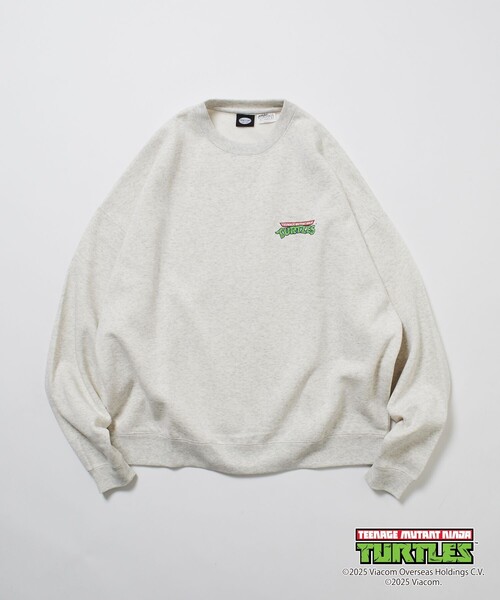 FREAK'S STORE(フリークスストア)の「限定展開 TEENAGE MUTANT NINJA TURTLES/ミュータント タートルズ 別注 ビッグシルエット バックプリント クルーネックスウェット(スウェット・メンズ・アッシュグレー/ブラウン/スミクロ・MEDIUM/LARGE/SMALL)」の11枚目の写真
