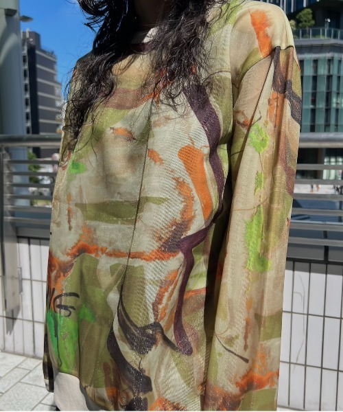 AARON NUANCE ART TOP（Tシャツ/カットソー）｜Ameri（アメリ