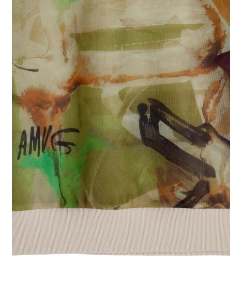 新品タグ付】Ameri AARON NUANCE ART TOPS AARON NUANCE ART TOP