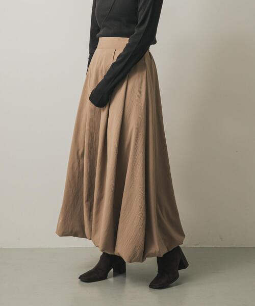 SENSE OF PLACE by URBAN RESEARCH（センスオブプレイスバイアーバンリサーチ）の「バルーンスカート（スカート・レディース・ベージュ/ブラック/オフホワイト・SMALL/MEDIUM）」の3枚目の写真