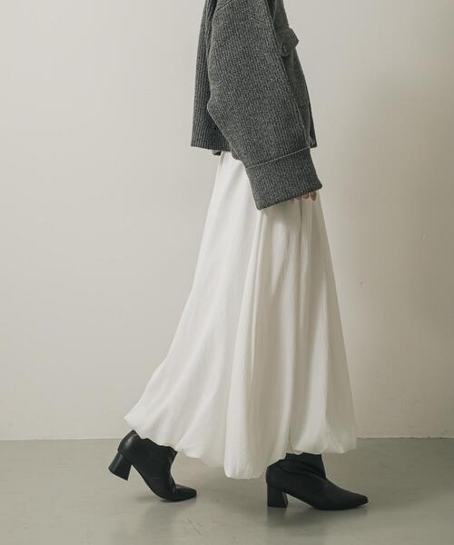 SENSE OF PLACE by URBAN RESEARCH（センスオブプレイスバイアーバンリサーチ）の「バルーンスカート（スカート・レディース・ベージュ/ブラック/オフホワイト・SMALL/MEDIUM）」の5枚目の写真