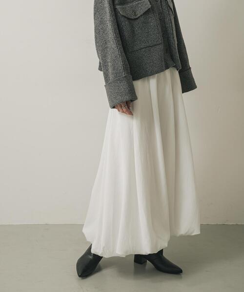 SENSE OF PLACE by URBAN RESEARCH（センスオブプレイスバイアーバンリサーチ）の「バルーンスカート（スカート・レディース・ベージュ/ブラック/オフホワイト・SMALL/MEDIUM）」の6枚目の写真