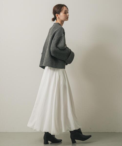 SENSE OF PLACE by URBAN RESEARCH（センスオブプレイスバイアーバンリサーチ）の「バルーンスカート（スカート・レディース・ベージュ/ブラック/オフホワイト・SMALL/MEDIUM）」の8枚目の写真