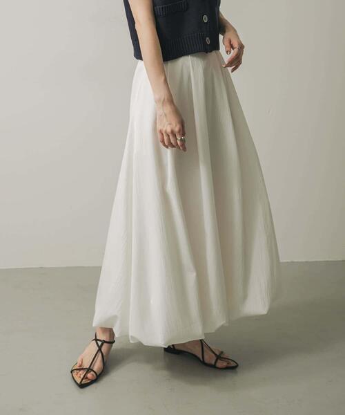 SENSE OF PLACE by URBAN RESEARCH（センスオブプレイスバイアーバンリサーチ）の「バルーンスカート（スカート・レディース・ベージュ/ブラック/オフホワイト・SMALL/MEDIUM）」の9枚目の写真