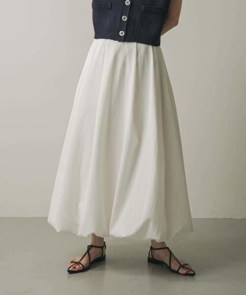 SENSE OF PLACE by URBAN RESEARCH（センスオブプレイスバイアーバンリサーチ）の「バルーンスカート（スカート・レディース・ベージュ/ブラック/オフホワイト・SMALL/MEDIUM）」の10枚目の写真