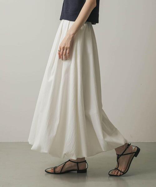 SENSE OF PLACE by URBAN RESEARCH（センスオブプレイスバイアーバンリサーチ）の「バルーンスカート（スカート・レディース・ベージュ/ブラック/オフホワイト・SMALL/MEDIUM）」の11枚目の写真