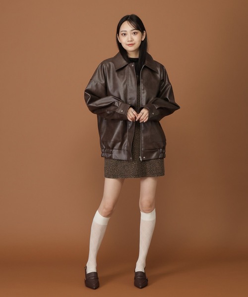 美品⭐︎マカフィー本革ジャケット36 セール】3.3 Field Trip／ダブルポケットレザージャケット（ライダース