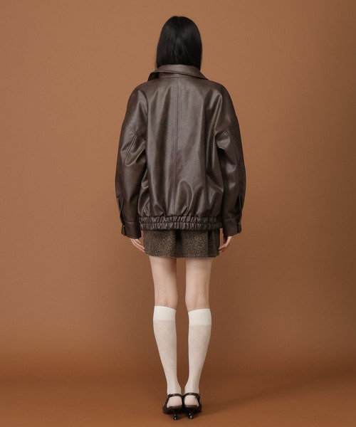 セール】3.3 Field Trip／ダブルポケットレザージャケット（ライダース