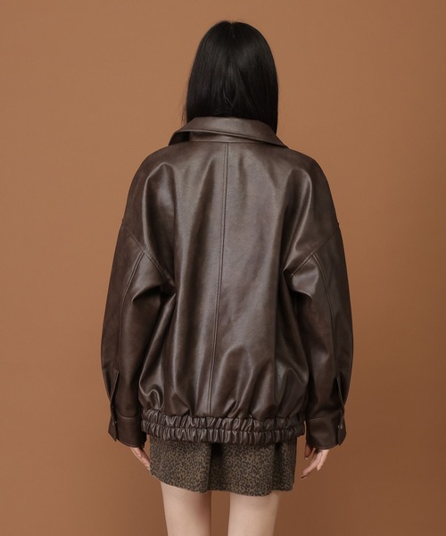 セール】3.3 Field Trip／ダブルポケットレザージャケット（ライダース