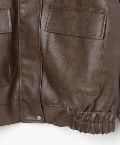 セール】3.3 Field Trip／ダブルポケットレザージャケット（ライダース