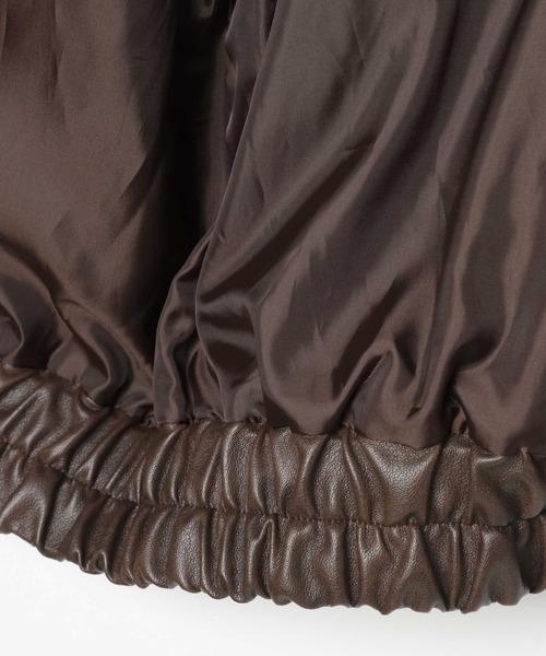 3.3 Field Trip （3.3フィールドトリップ）の「3.3 Field Trip／ダブルポケットレザージャケット（ライダースジャケット・レディース・ブラウン/ブラック・FREE）」の10枚目の写真