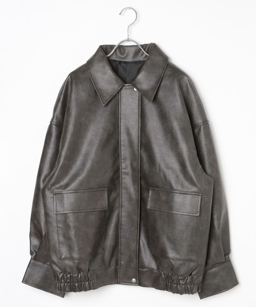 3.3 Field Trip （3.3フィールドトリップ）の「3.3 Field Trip／ダブルポケットレザージャケット（ライダースジャケット・レディース・ブラウン/ブラック・FREE）」の20枚目の写真