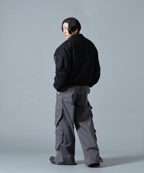 DANKE SCHON(ダンケシェーン)の「【WEB&DEPOT限定】DankeSchon/ダンケシェーン/ST TWILL FLARE CARGO PANTS(カーゴパンツ・メンズ・ブラック/チャコールグレー・XL/M/S/L)」の17枚目の写真