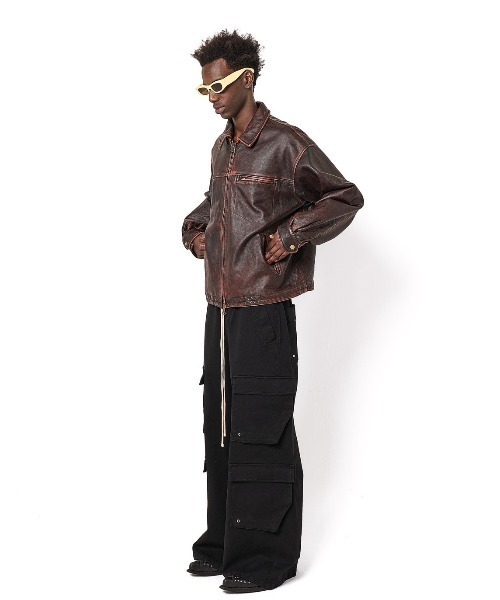 DANKE SCHON（ダンケシェーン）の「【WEB&DEPOT限定】DankeSchon/ダンケシェーン/ST TWILL FLARE CARGO PANTS（カーゴパンツ・メンズ・ブラック・XL/M/S/L）」の8枚目の写真