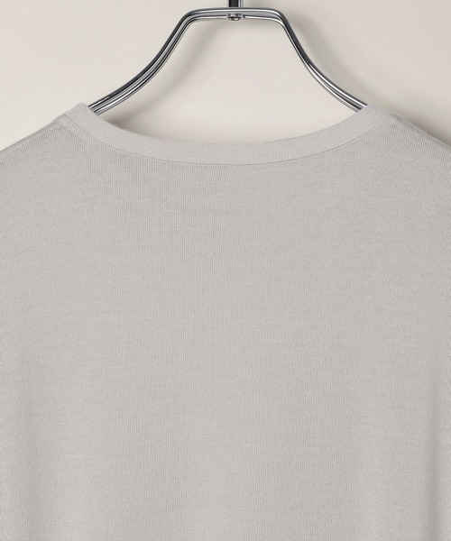 A part by(アパートバイ)の「カシミヤシルクジャージプルオーバー(Tシャツ/カットソー・レディース・オフホワイト/ブラック/ホワイト系その他5/ライトグレー・FREE)」の17枚目の写真