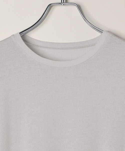 A part by(アパートバイ)の「カシミヤシルクジャージプルオーバー(Tシャツ/カットソー・レディース・オフホワイト/ブラック/ホワイト系その他5/ライトグレー・FREE)」の16枚目の写真