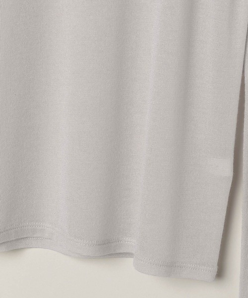 A part by(アパートバイ)の「カシミヤシルクジャージプルオーバー(Tシャツ/カットソー・レディース・オフホワイト/ブラック/ホワイト系その他5/ライトグレー・FREE)」の10枚目の写真