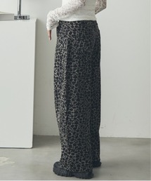 mul.（ムル）の「PT　レオパード柄ワイドデニムパンツ（デニムパンツ）」