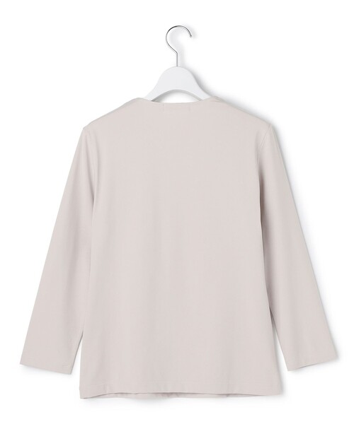 ICB(アイシービー)の「スーペリアジャージー Vネックカットソー(Tシャツ/カットソー・レディース・アイボリー系/ブラック系・LARGE/X-LARGE)」の3枚目の写真