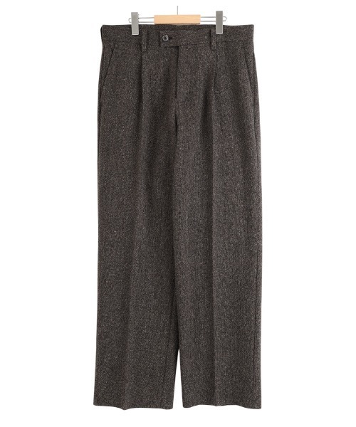 PORT BY ARK（ポートバイアーク）の「PORT BY ARK / ポートバイアーク：British Tweed Trousers：PO18-PT02[COR]（スラックス・メンズ・ブラウン・1/2）」の4枚目の写真
