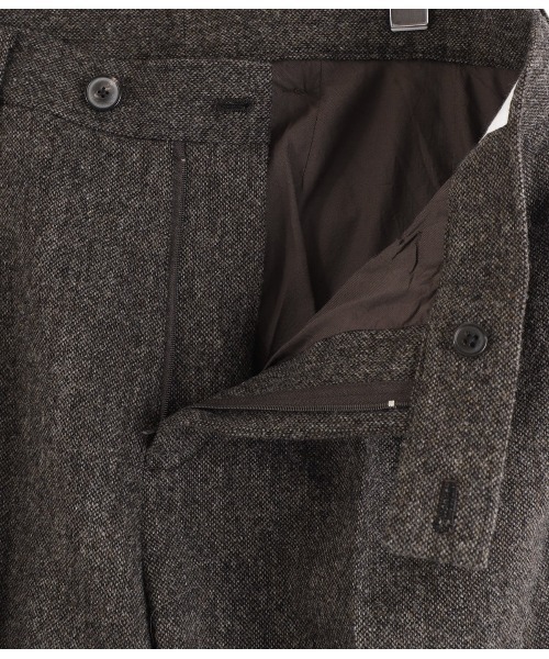 PORT BY ARK（ポートバイアーク）の「PORT BY ARK / ポートバイアーク：British Tweed Trousers：PO18-PT02[COR]（スラックス・メンズ・ブラウン・1/2）」の7枚目の写真