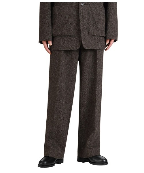 PORT BY ARK（ポートバイアーク）の「PORT BY ARK / ポートバイアーク：British Tweed Trousers：PO18-PT02[COR]（スラックス・メンズ・ブラウン・1/2）」の10枚目の写真