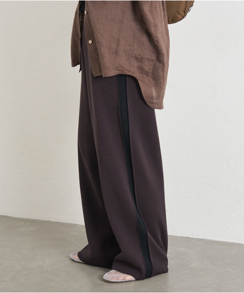 JOURNAL STANDARD（ジャーナルスタンダード）の「《WEB限定追加2》ウォッシャブルトラックパンツ（その他パンツ・レディース・ブラウン/ブラック・FREE）」の11枚目の写真