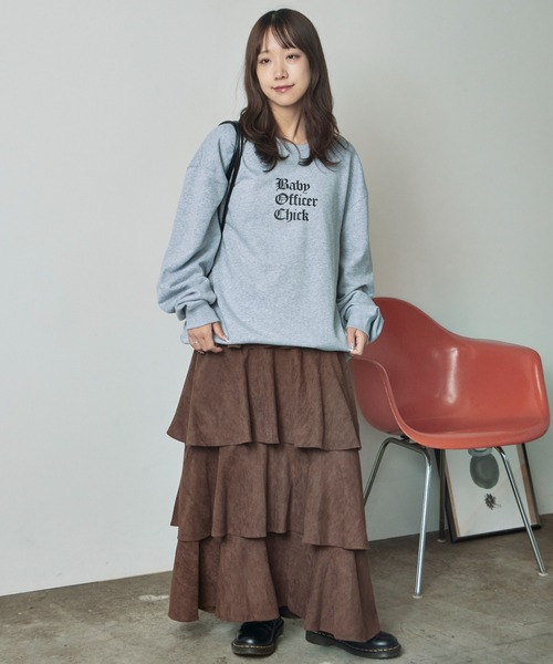 AO2(アオズ)の「【80%OFF】フェイクスエードティアードロングスカート(スカート・レディース・ブラック/ベージュ/ブラウン・FREE)」の18枚目の写真