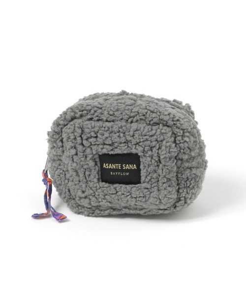 BAYFLOW（ベイフロー）の「【ASANTE SANA】ボアポーチ（ポーチ・レディース・グレー/ブラウン・0）」の10枚目の写真