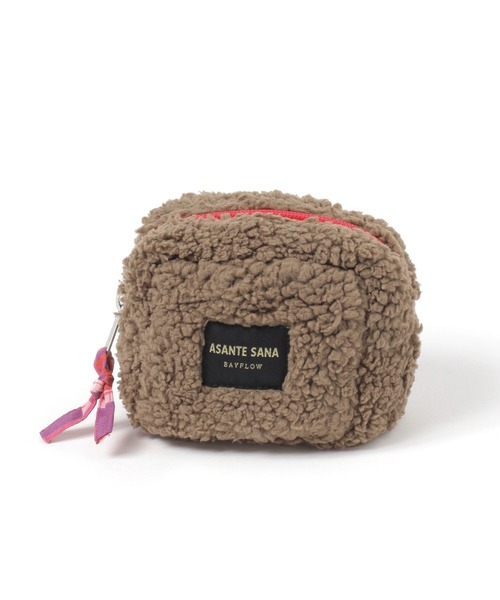 BAYFLOW（ベイフロー）の「【ASANTE SANA】ボアポーチ（ポーチ・レディース・グレー/ブラウン・0）」の8枚目の写真