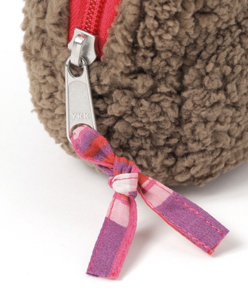 BAYFLOW（ベイフロー）の「【ASANTE SANA】ボアポーチ（ポーチ・レディース・グレー/ブラウン・0）」の6枚目の写真