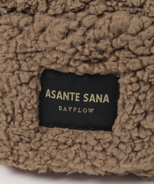 BAYFLOW（ベイフロー）の「【ASANTE SANA】ボアポーチ（ポーチ・レディース・グレー/ブラウン・0）」の7枚目の写真