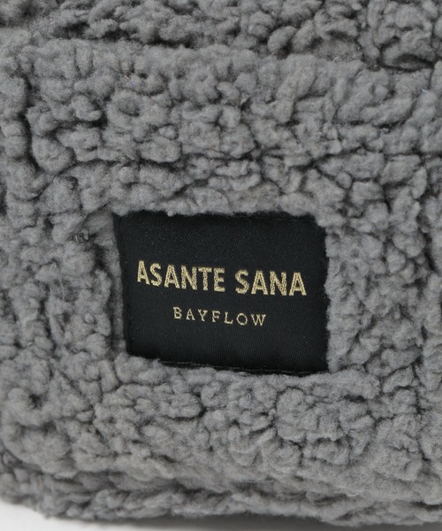 BAYFLOW（ベイフロー）の「【ASANTE SANA】ボアポーチ（ポーチ・レディース・グレー/ブラウン・0）」の9枚目の写真