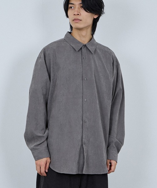 URBAN COLLECTION(アーバンコレクション)の「URBAN COLLECTION ピーチタッチルーズシャツ【微起毛】(シャツ/ブラウス・メンズ・グレー/ブラウン/グレイッシュベージュ/ブラック・XL/L/M/S)」の1枚目の写真