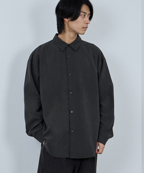 URBAN COLLECTION(アーバンコレクション)の「URBAN COLLECTION ピーチタッチルーズシャツ【微起毛】(シャツ/ブラウス・メンズ・グレー/ブラウン/グレイッシュベージュ/ブラック・XL/L/M/S)」の2枚目の写真