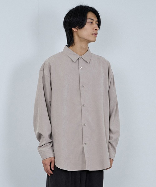 URBAN COLLECTION(アーバンコレクション)の「URBAN COLLECTION ピーチタッチルーズシャツ【微起毛】(シャツ/ブラウス・メンズ・グレー/ブラウン/グレイッシュベージュ/ブラック・XL/L/M/S)」の10枚目の写真