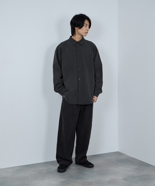 URBAN COLLECTION(アーバンコレクション)の「URBAN COLLECTION ピーチタッチルーズシャツ【微起毛】(シャツ/ブラウス・メンズ・グレー/ブラウン/グレイッシュベージュ/ブラック・XL/L/M/S)」の19枚目の写真