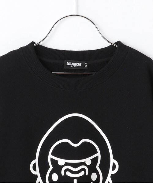 XLARGE KIDS（エクストララージキッズ）の「ファニーゴリラアウトライントレーナー（スウェット・キッズ・トップグレー/ブラック/オレンジ・140cm/90cm/100cm/80ｃｍ/110cm/120cm/130cm）」の10枚目の写真