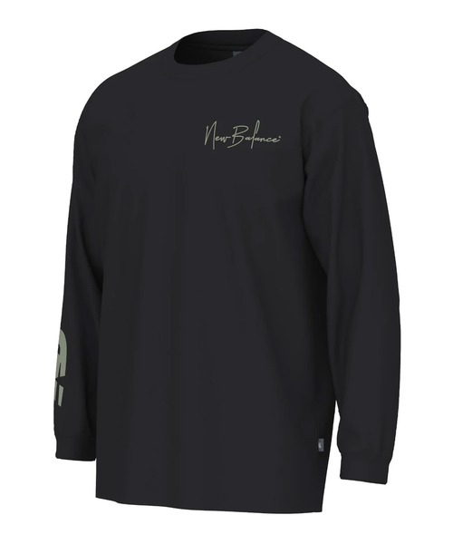 セール】new balance/ニューバランス 長袖 Tシャツ ロンT 袖ロゴ